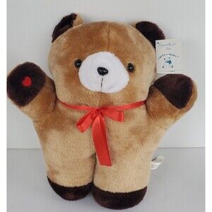 Cough Buddy Plush Bear Stuffed Animal Post Surgical Aid Huggable Teddy Tech VTG